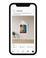 نموذج لحساب أنستجرام لبيع اللوحات