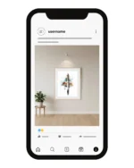 نموذج لحساب أنستجرام لبيع اللوحات