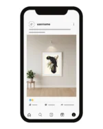 نموذج لحساب أنستجرام لبيع اللوحات