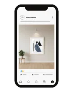 نموذج لحساب أنستجرام لبيع اللوحات