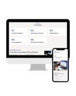 نموذج لموقع احترافي لشركة خدمات تقنية