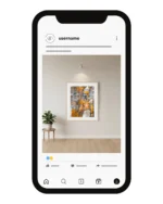 نموذج لحساب أنستجرام لبيع اللوحات