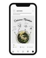 نموذج لحساب أنستجرام لمطعم للمأكولات العربية