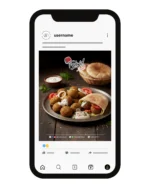 نموذج لحساب أنستجرام لمطعم للمعجنات والسندويشات