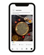 نموذج لحساب أنستجرام لمطعم للمعجنات والسندويشات