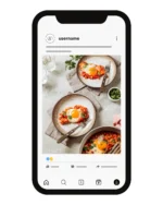 نموذج لحساب أنستجرام لمطعم للمعجنات والسندويشات