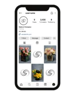 نموذج لحساب أنستجرام لبيع الورود