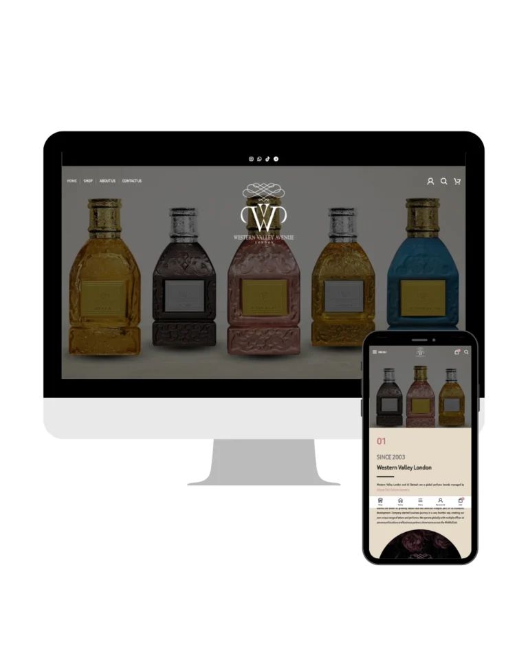 نموذج لموقع احترافي لماركة عطور