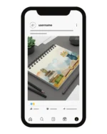 نموذج لحساب أنستجرام لبيع التصاميم الرقمية
